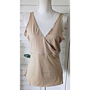 Spanx Hide & Sleek Criss‎ Cross Body-Shaping Cami Nude Sz. XL